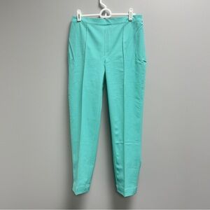 Isaac Mizrahi Women's Pants Sz 8 Regular Stretch Icon Ankle teal blue green